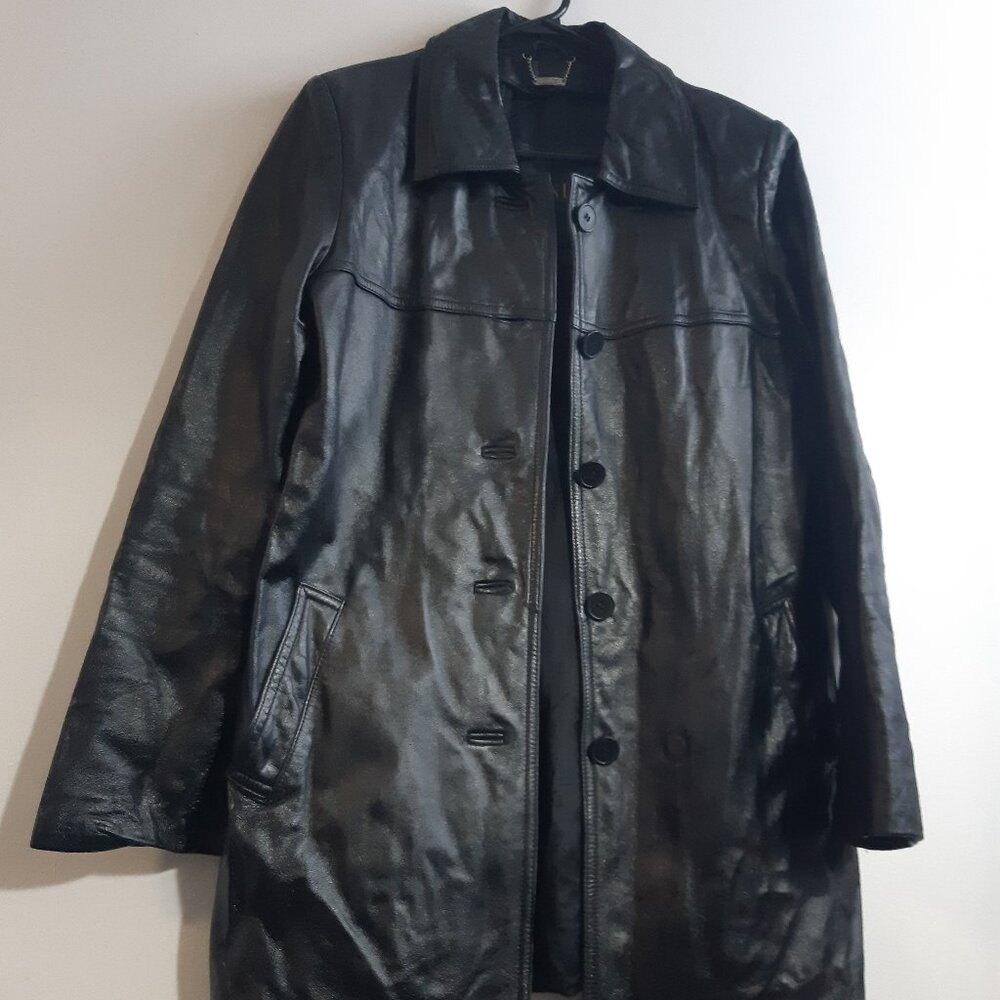 Danier Genuine Leather Coat - Women's XS Mid-Length - Picture 4 of 14